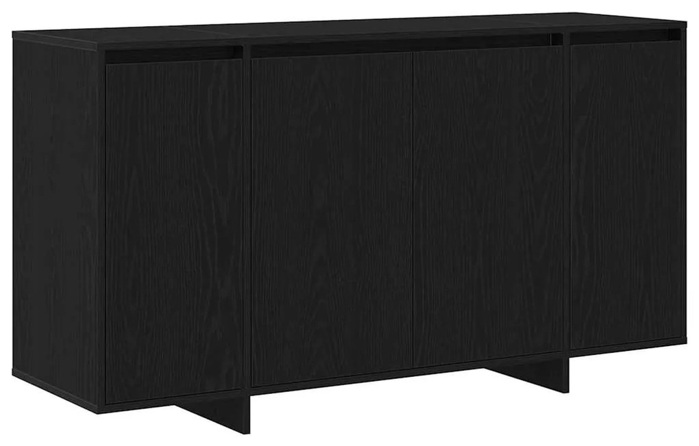 vidaXL Πλαϊνό γραφείο Μαύρη δρυς 135 x 41 x 69 cm Επεξεργασμένο ξύλο
