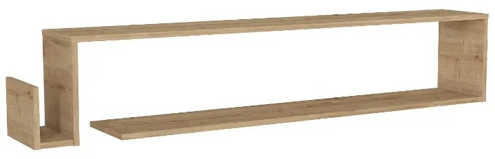 Έπιπλο τηλεόρασης επιτοίχιο Regnar Megapap χρώμα sapphire oak 168,6x25x31,8εκ.