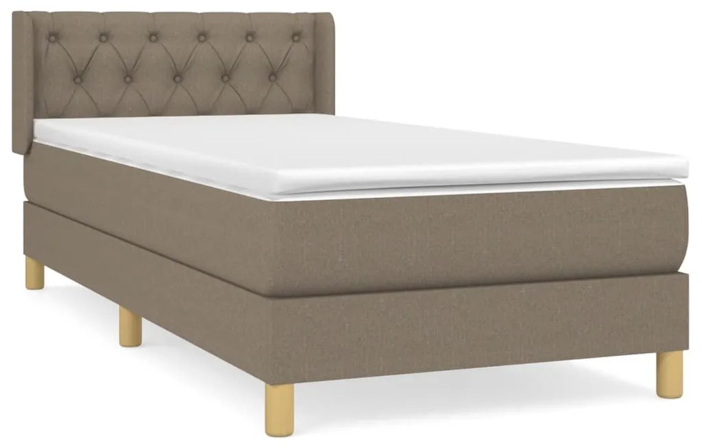 ΚΡΕΒΑΤΙ BOXSPRING ΜΕ ΣΤΡΩΜΑ TAUPE 80X200 ΕΚ. ΥΦΑΣΜΑΤΙΝΟ 3130469