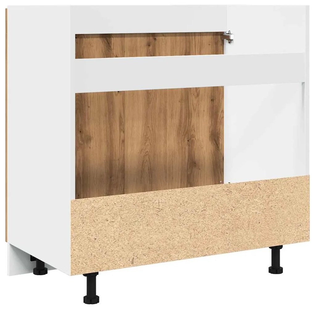 Κάτω ντουλάπι νεροχύτη Artisan Oak Κατασκευασμένο ξύλο - Καφέ
