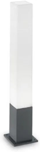 Κολωνάκι Κήπου-Εξωτερικού Χώρου EDO OUTDOOR PT1 SQUARE Ideal Lux-135762-Ανθρακί 135762
