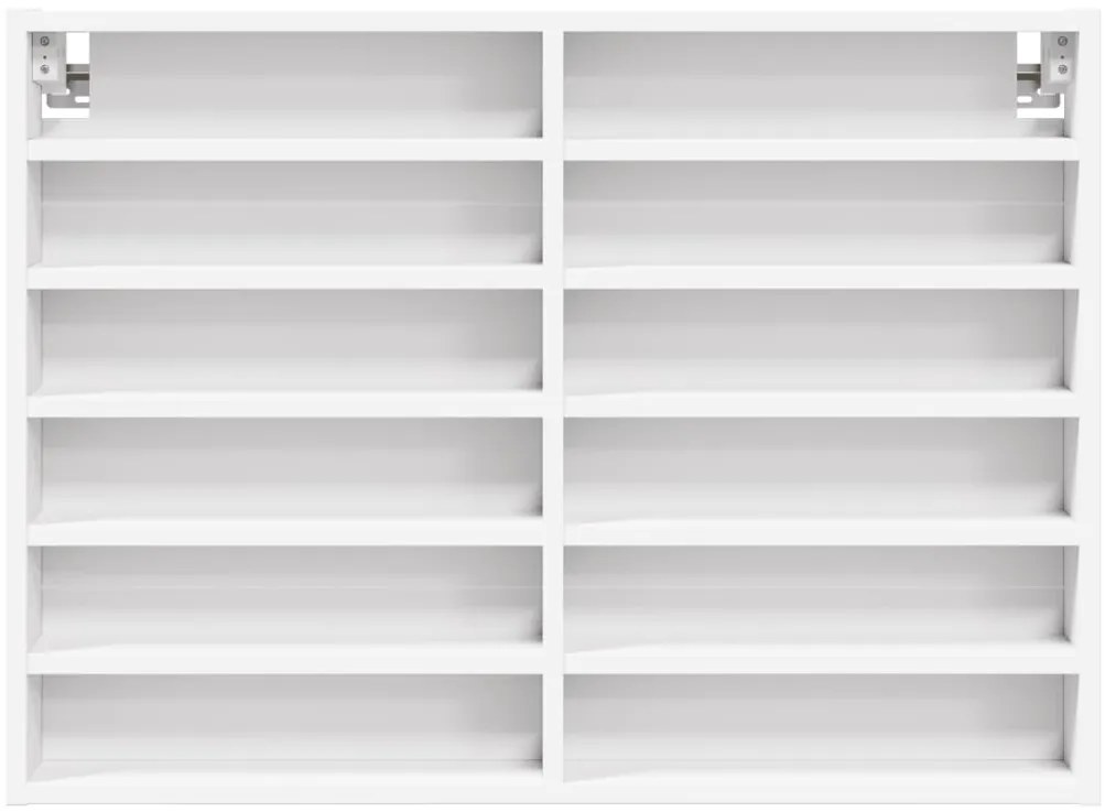 vidaXL Ραφιέρα Λευκή 80x8,5x58 εκ. από Επεξεργασμένο Ξύλο