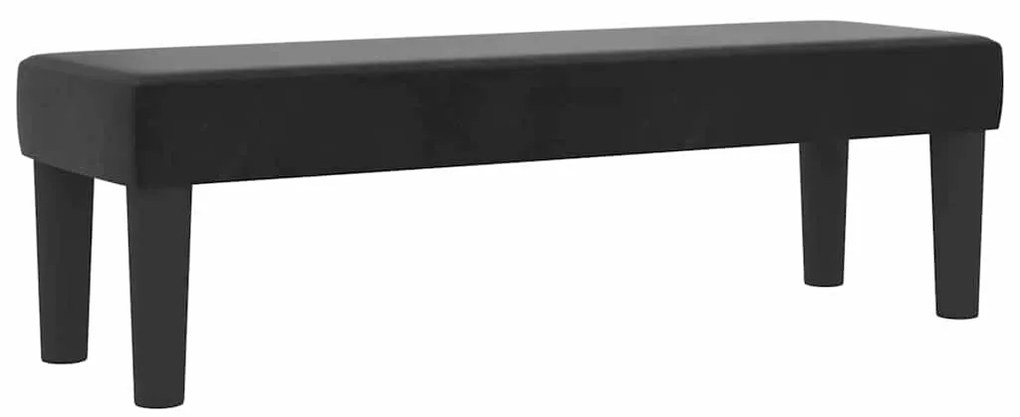 vidaXL Κρεβάτι με ελατήρια με στρώμα Μαύρο 200 x 200 cm Βελούδο