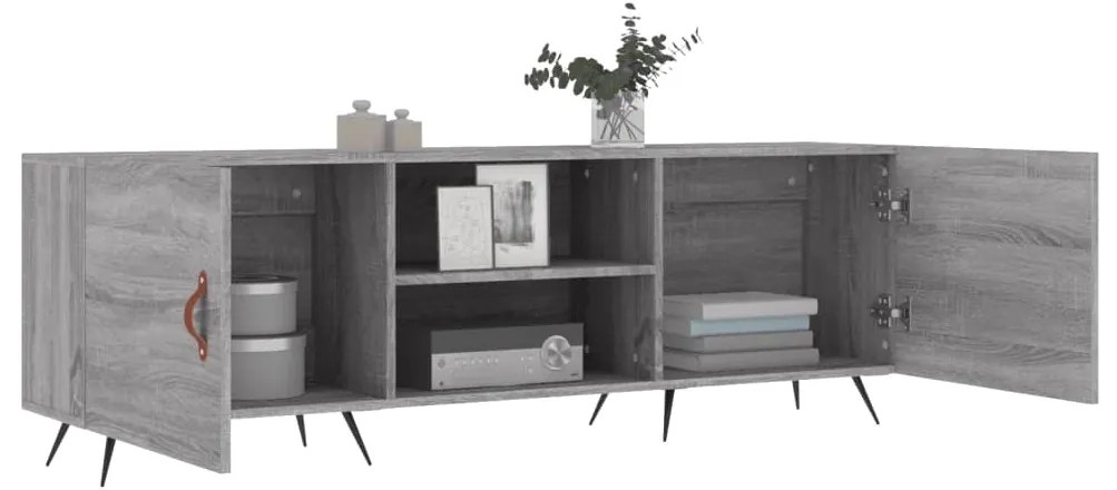 vidaXL Έπιπλο Τηλεόρασης Γκρι Sonoma 150x30x50 εκ. από Επεξεργ. Ξύλο