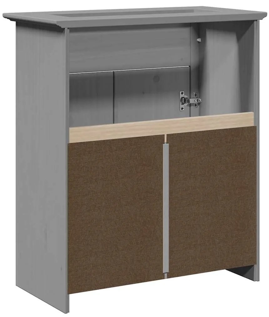 vidaXL Ντουλάπι νιπτήρα μπάνιου BODO Γκρι 70x35x80 cm