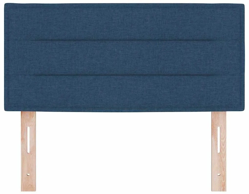 vidaXL LED κεφαλάρι με φώτα λωρίδας LED Επιτοίχιο Μπλε 90 cm ύφασμα