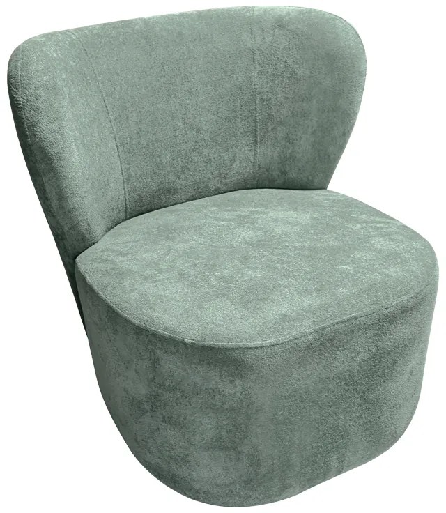 Πολυθρόνα Veridian pakoworld ύφασμα σε φυστικί απόχρωση 63x70x66εκ