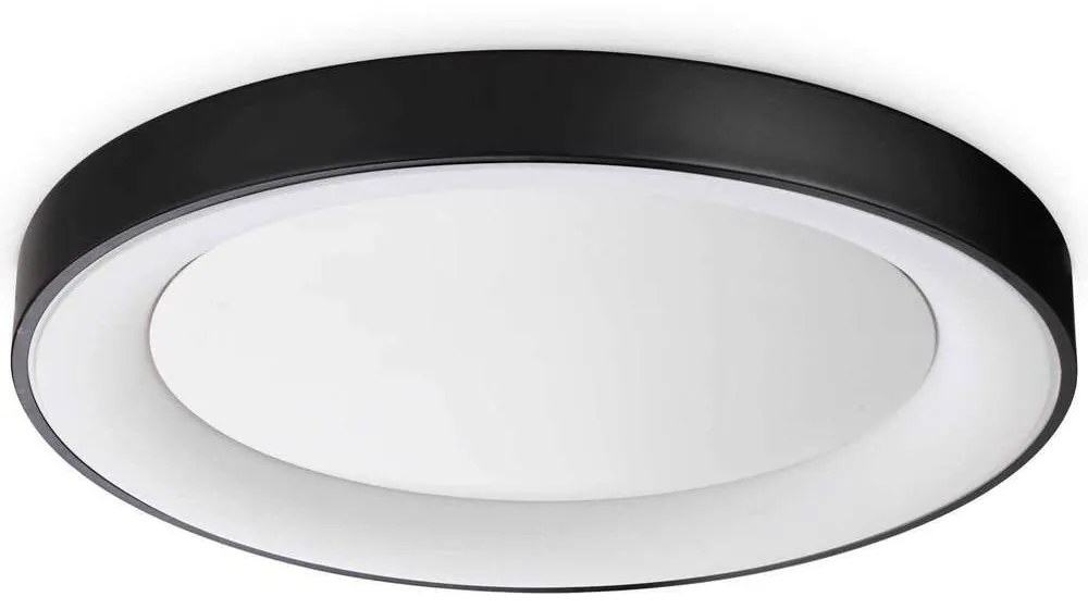 Φωτιστικό Οροφής - Πλαφονιέρα Planet 312361 Φ60x5cm Led 3000lm 33W 3000K Black Ideal Lux