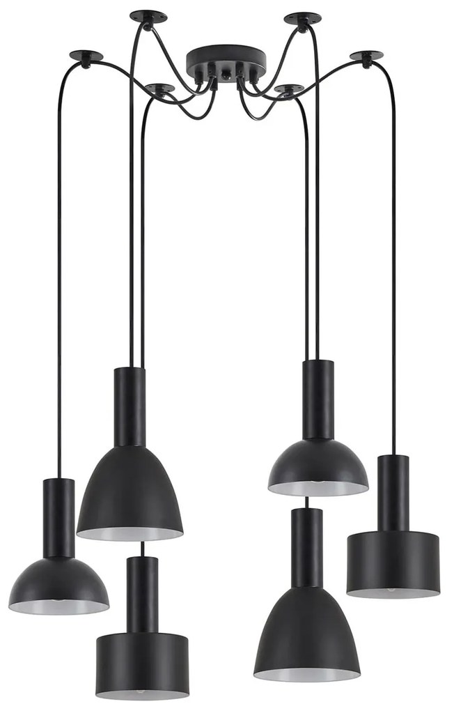 Φωτιστικό Οροφής Πολύφωτο Homelighting 77-8913 Flex Black