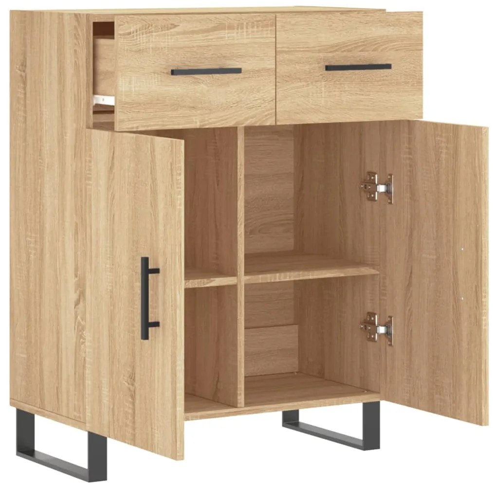 vidaXL Ντουλάπι Sonoma Δρυς 69,5 x 34 x 90 εκ. από Επεξεργασμένο Ξύλο