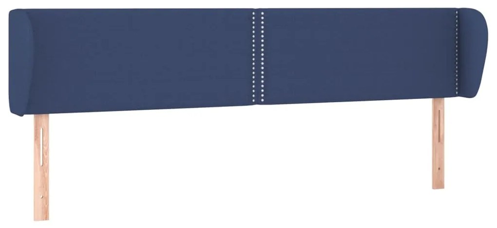 vidaXL Κεφαλάρι με Πτερύγια Μπλε 183x23x78/88 εκ. Υφασμάτινο