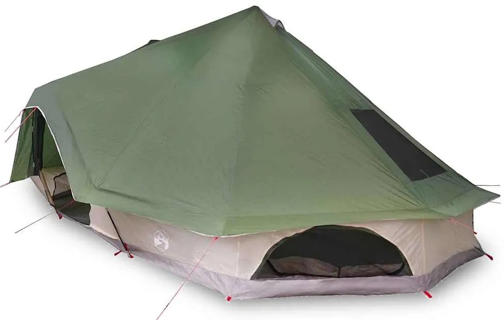 vidaXL Οικογενειακή Σκηνή Τίπι Τιπί Πράσινο 680 x 430 x 270 εκ.