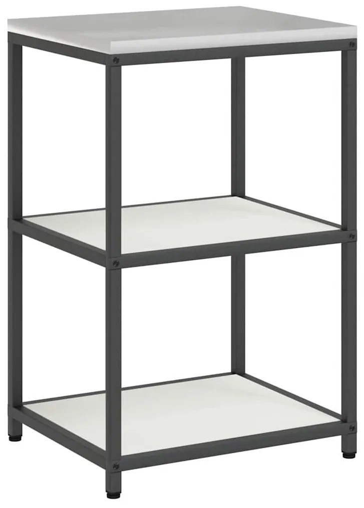 vidaXL Σετ Αποθήκευσης Κουζίνας 2 pcs Λευκό Ψυχρής έλασης χάλυβας