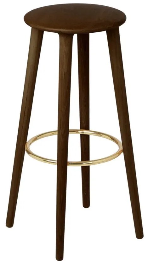 Σκαμπό Μπάρ Socialite 5881 47x77.5cm Dark Oak Brown Umage