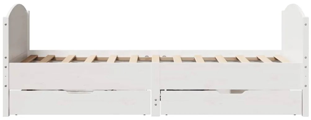 vidaXL Σκελετός Κρεβ. Χωρίς Στρώμα Λευκό 90x190 εκ Μασίφ Πεύκο