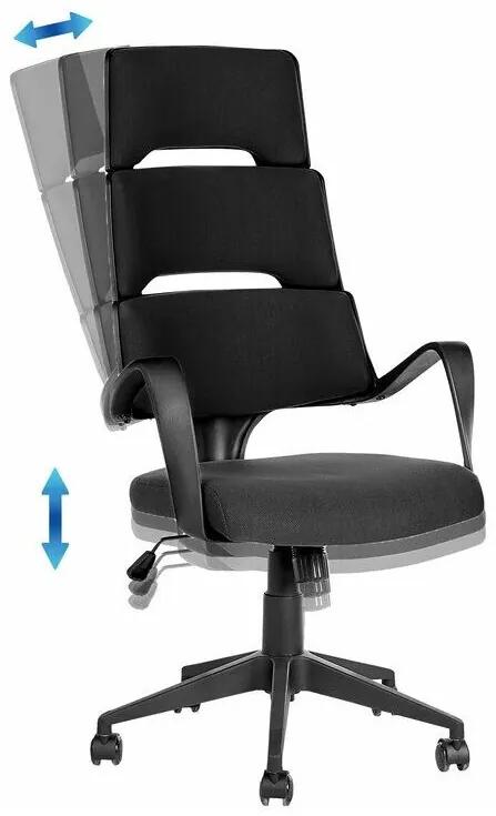 Καρέκλα γραφείου Berwyn 221, Μαύρο, 111x66x52cm, 14 kg, Με μπράτσα, Με ρόδες, Μηχανισμός καρέκλας: Κλίση | Epipla1.gr