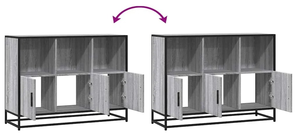 SIDEBOARD ΓΚΡΙ SONOMA 100X35X76 CM ΞΥΛΙΝΟ ΜΗΧΑΝΟΥΡΓΙΚΟ ΞΥΛΟ 849032