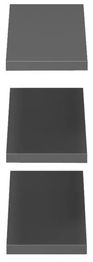 Ραφιέρα τοίχου Divar σε γκρι απόχρωση 60x14.5x1.8εκ 60x14.5x1.8 εκ.