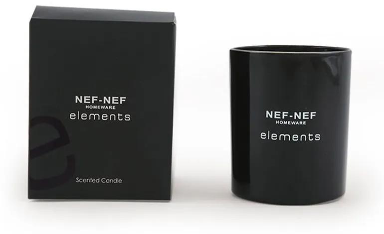Κερί Αρωματικό Elements 9Χ10,5Cm Black Nef Nef Παραφίνη
