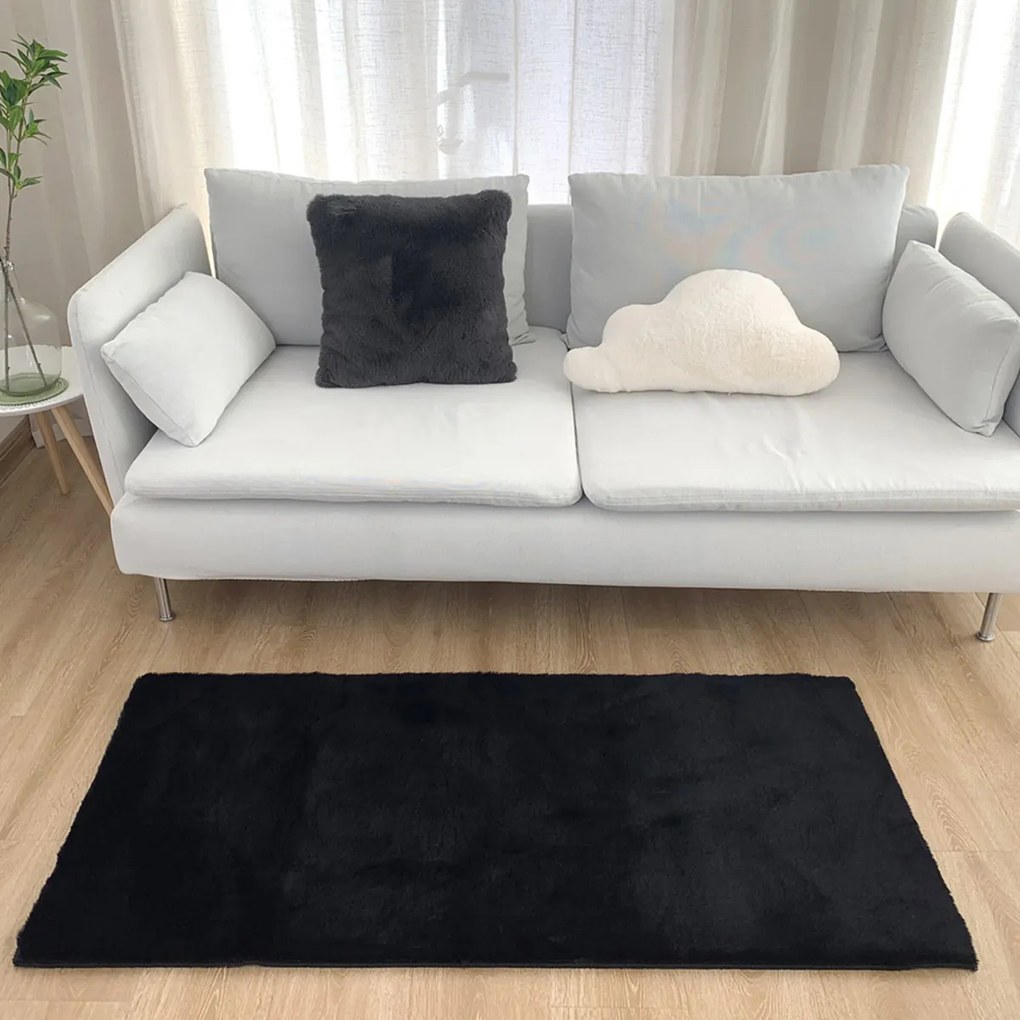Χαλί Γούνινο (133x190) Anna Riska Felicity Black