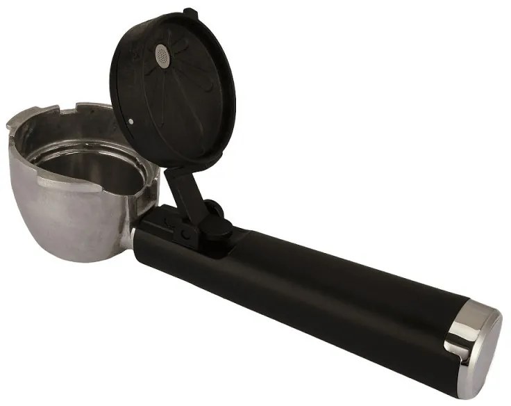 Μηχανή εσπρέσο για αλεσμένο καφέ και κάψουλες Crown CEM-1527, 1000W, 20 bar, 1.5 l, έλεγχος με αισθητήρα, Thermo block, ρυθμιζόμενη βάση, Μαύρο