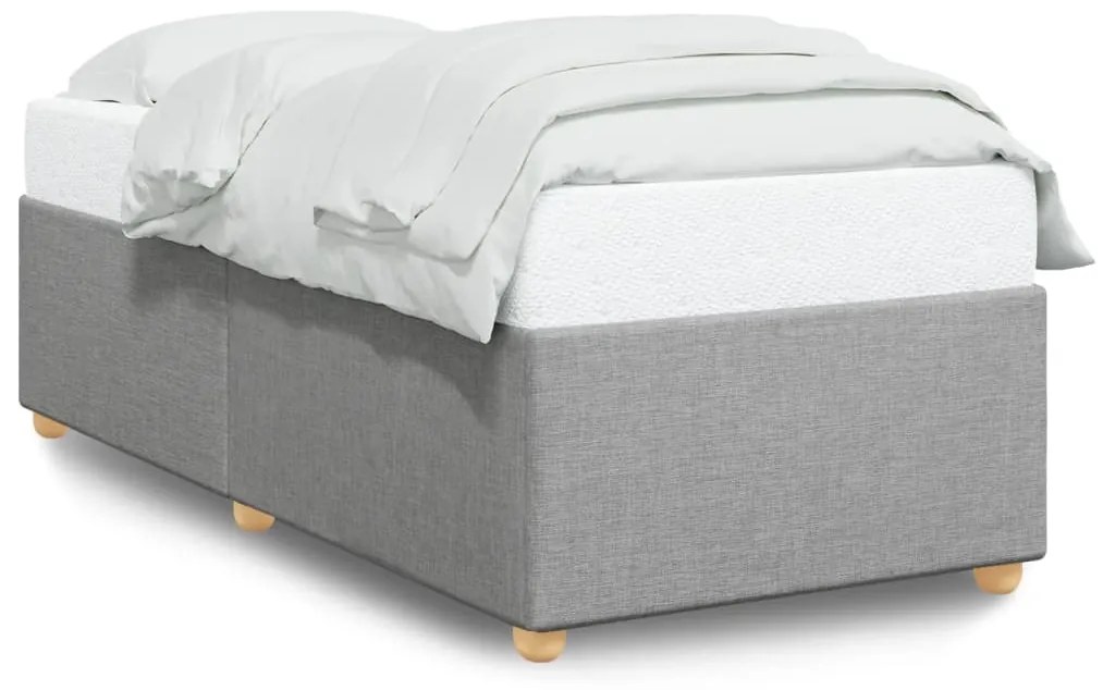 Σκελετός Κρεβατιού Χωρίς Στρώμα Αν. Γκρι 80x200 εκ. Υφασμάτινο