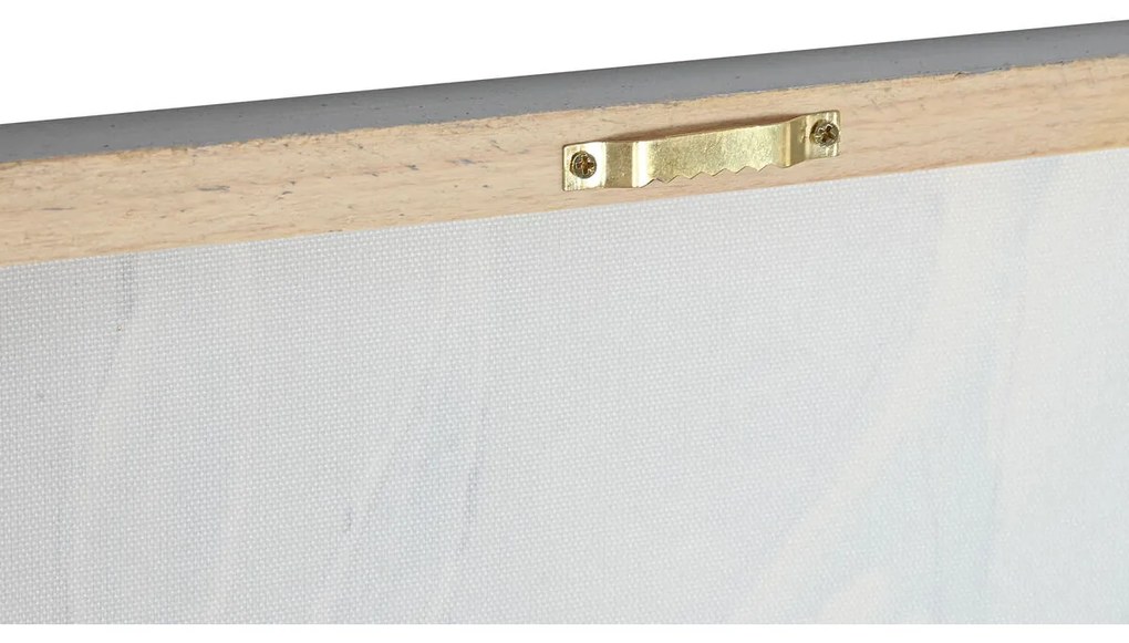 Καμβάς Home ESPRIT Μπλε Χρυσό Λουλούδι Shabby Chic 60 x 3 x 90 cm (x2)