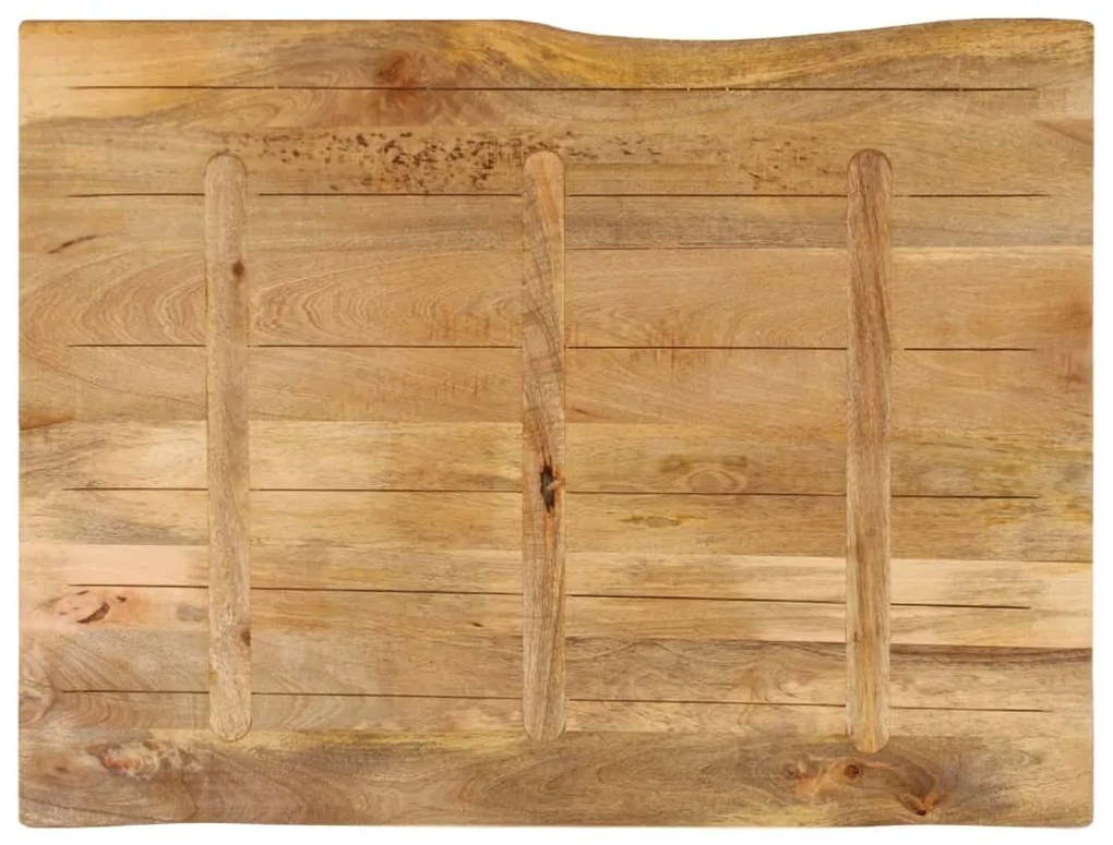 vidaXL Επιφάνεια Τραπεζιού 90x80x2,5 εκ. Live Edge Μασίφ Ξύλο Μάνγκο