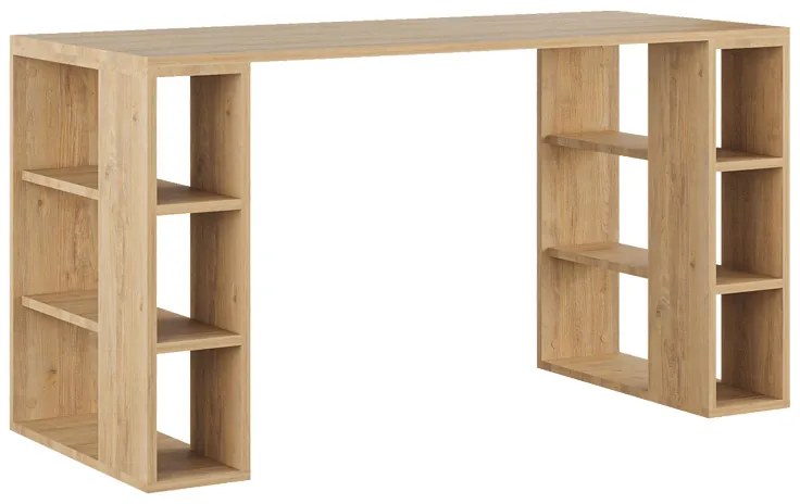 Γραφείο Colmar pakoworld σε oak απόχρωση 140x60x75εκ