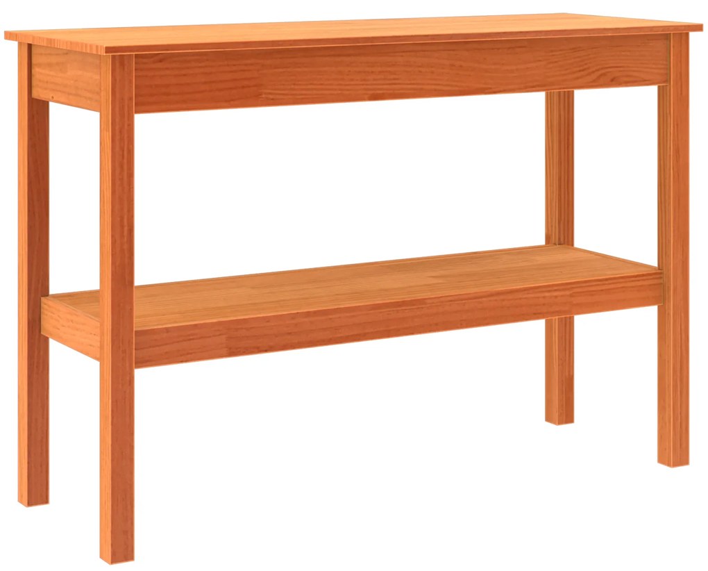 vidaXL Τραπέζι κονσόλας Καφέ κεριού 110 x 40 x 75 cm Μασίφ ξύλο πεύκου