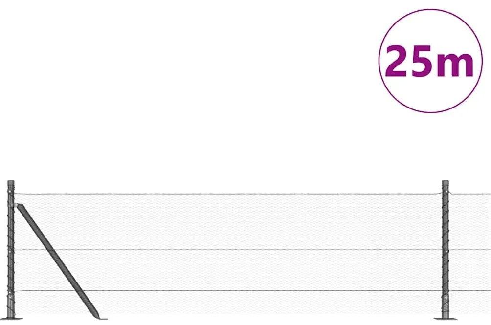 vidaXL Στύλος Περιφράξεων Γκρι