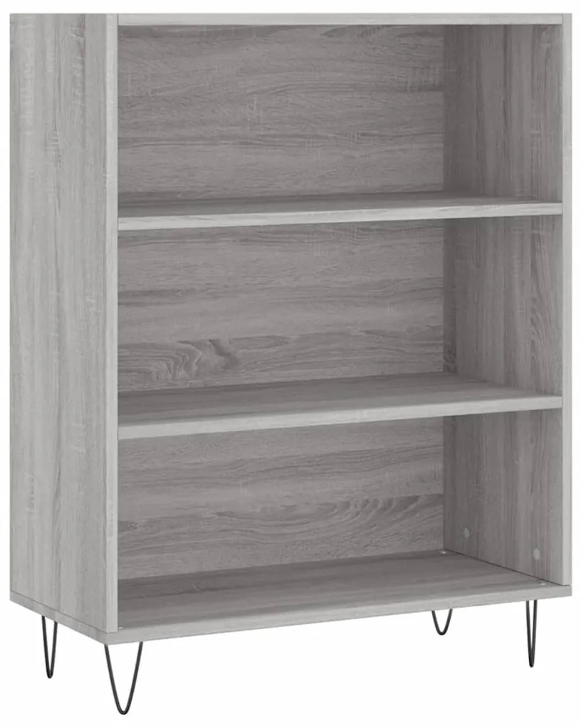 vidaXL Ντουλάπι Γκρι Sonoma 69,5 x 34 x 180 εκ. Επεξεργασμένο Ξύλο