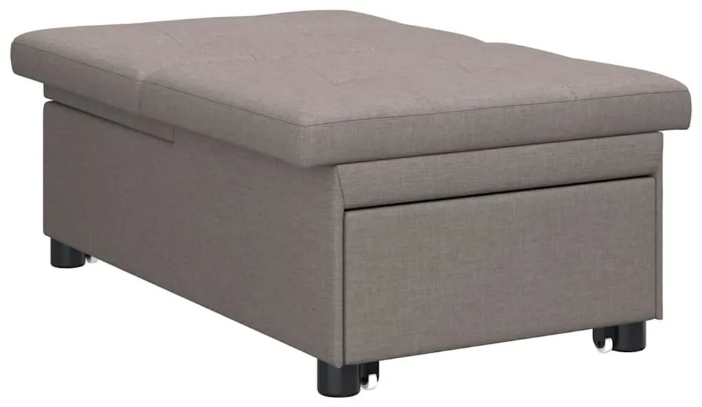 vidaXL Κρεβάτι καναπές Taupe 194 x 67 x 37 εκ ύφασμα