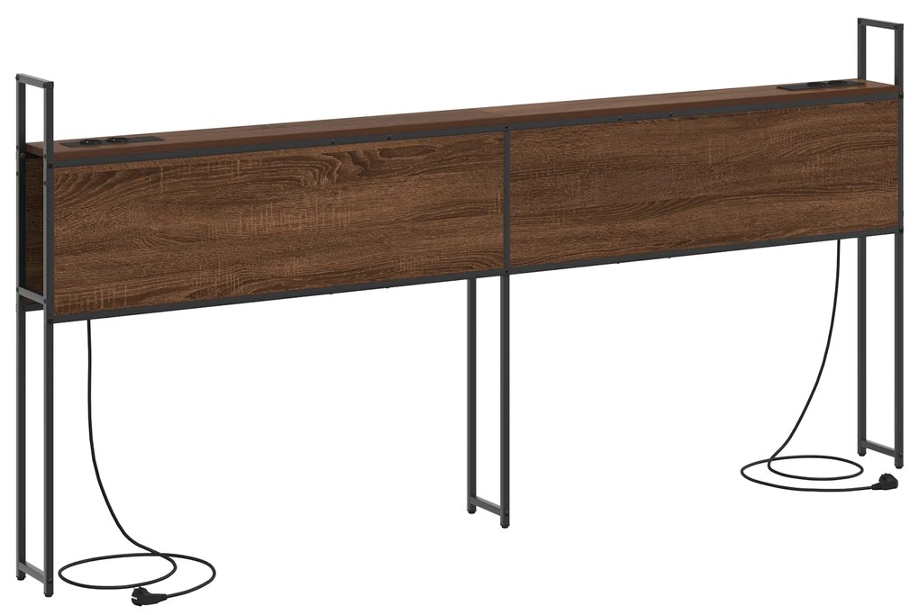 vidaXL Κεφαλάρι Αποθήκης Καφέ δρυς 180 cm Επεξεργασμένο ξύλο