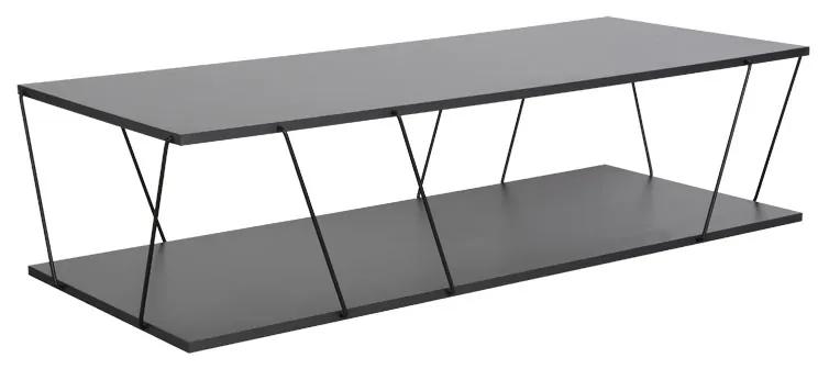 Τραπέζι σαλονιού Tars pakoworld ανθρακί-μαύρο 120x50x30εκ Model: 225-000024