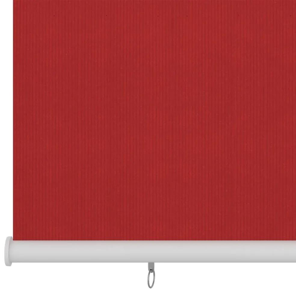 vidaXL Στόρι Σκίασης Ρόλερ Εξωτερικού Χώρου Κόκκινο 80 x 140 εκ. HDPE