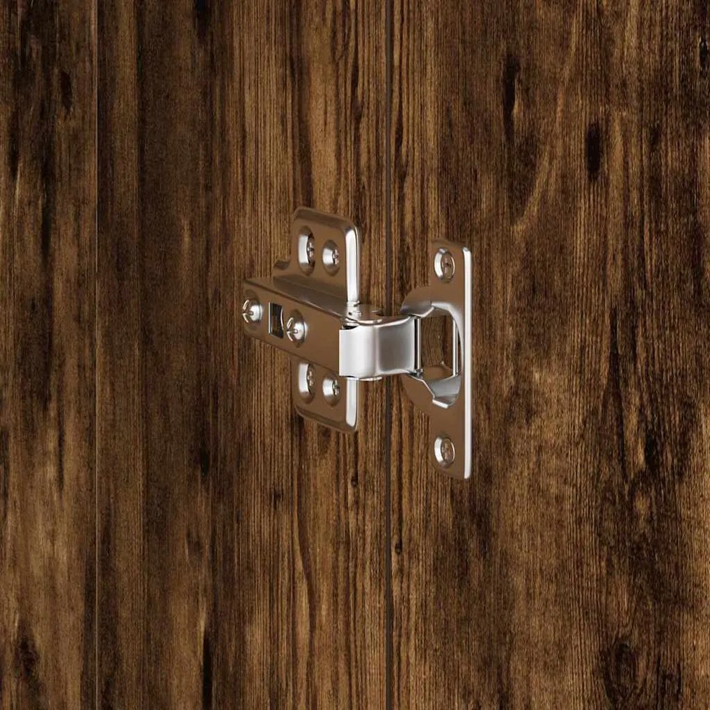 vidaXL Γραφείο 2 pcs Καπνιστό Δρύς