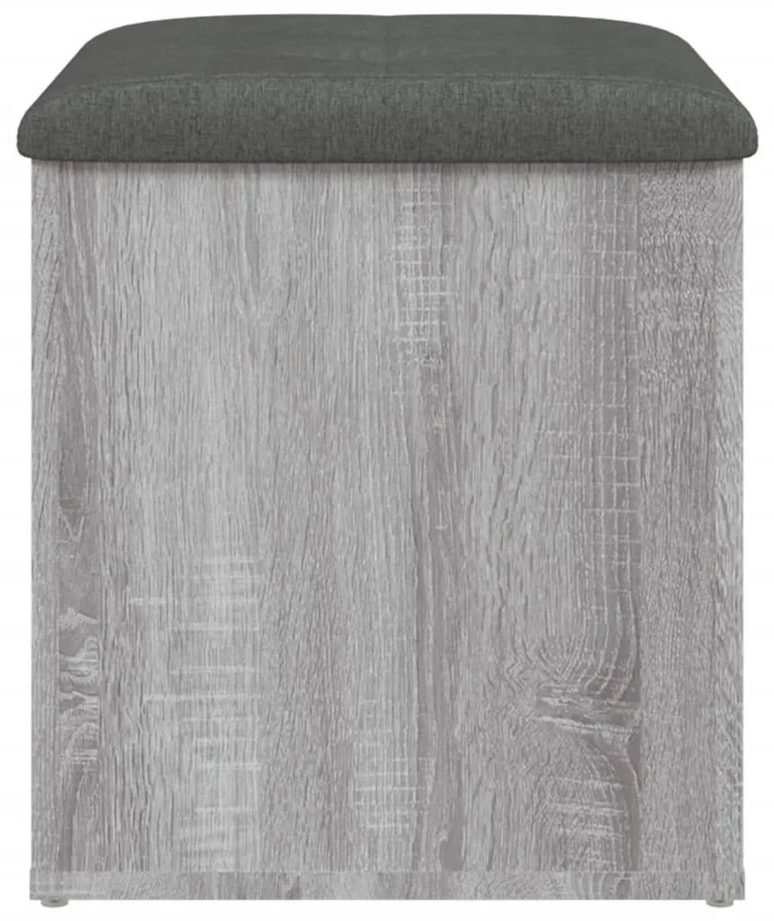 Παγκάκι Αποθήκευσης Γκρι Sonoma 42x42x45 εκ. Επεξεργασμένο Ξύλο - Γκρι