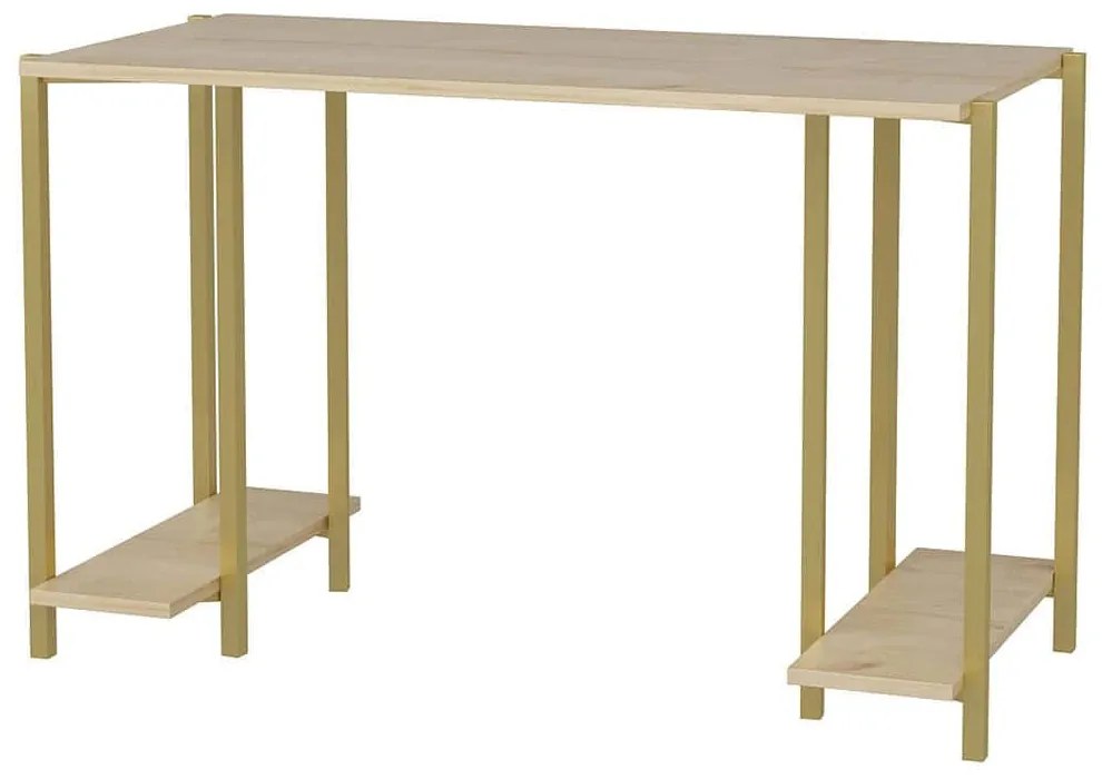 Γραφείο Academy 322RTC1406 125,2x60x73,8cm Gold-Oak