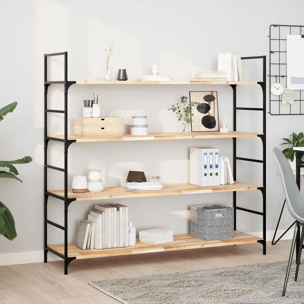 vidaXL Ράφι Κρεμαστό 120x40x2 εκ. Ακατέργαστο Μασίφ Ξύλο Ακακίας