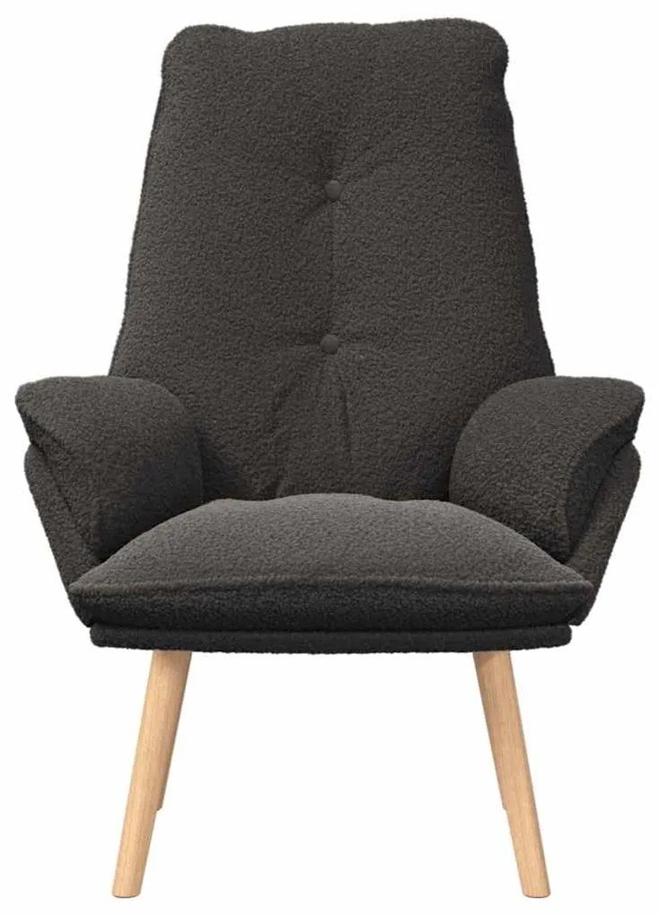 vidaXL Πολυθρόνα Σκούρο Γκρι 61 x 78 x 98 εκ. Υφάσματος Sherpa