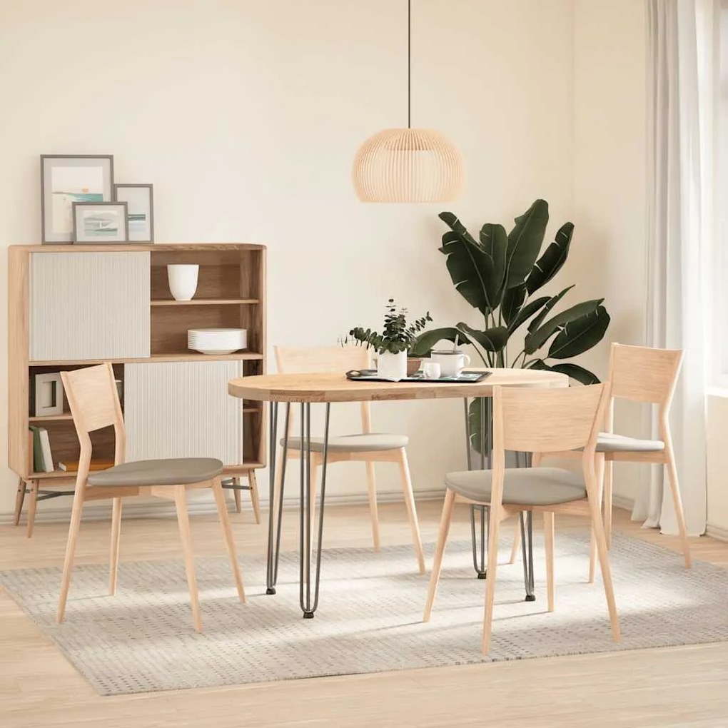 vidaXL πόδια φουρκέτας για τραπέζια κονσόλας για τραπέζι κονσόλας 4 τεμ. Φυσικό ατσάλι 72 εκ. Μασίφ ατσάλι