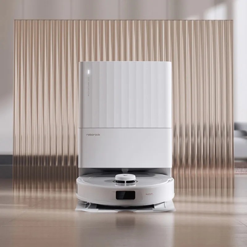 Ρομποτική ηλεκτρική σκούπα Roborock Q Revo Max V, 7000Pa, 180 λεπτά, 300 m2, Στεγνό/Μικρό, Wi-Fi, PreciSense® LiDAR + Reactive AI, Φωνητικός βοηθός, Λευκό