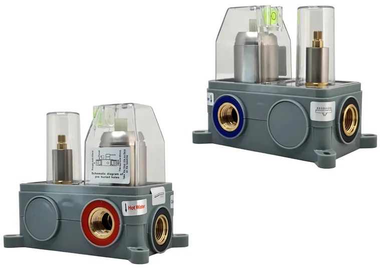 BRUNO σετ κεφαλή ντους με τηλέφωνο M63542-221, αναμεικτική, εντοιχισμού, ασημί