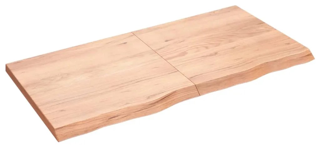 Επιφ Τραπεζιού Αν Καφέ 120x60x(2-4)εκ. Επεξ. Μασίφ Ξύλο Δρυός