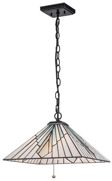 Κρεμαστό Φωτιστικό Οροφής 1xE27 Μπρονζέ  Tiffany  Alderley TF-ALDERLEY-P Elstead Lighting-TF-ALDERLEY-P-Μπρονζέ TF-ALDERLEY-P