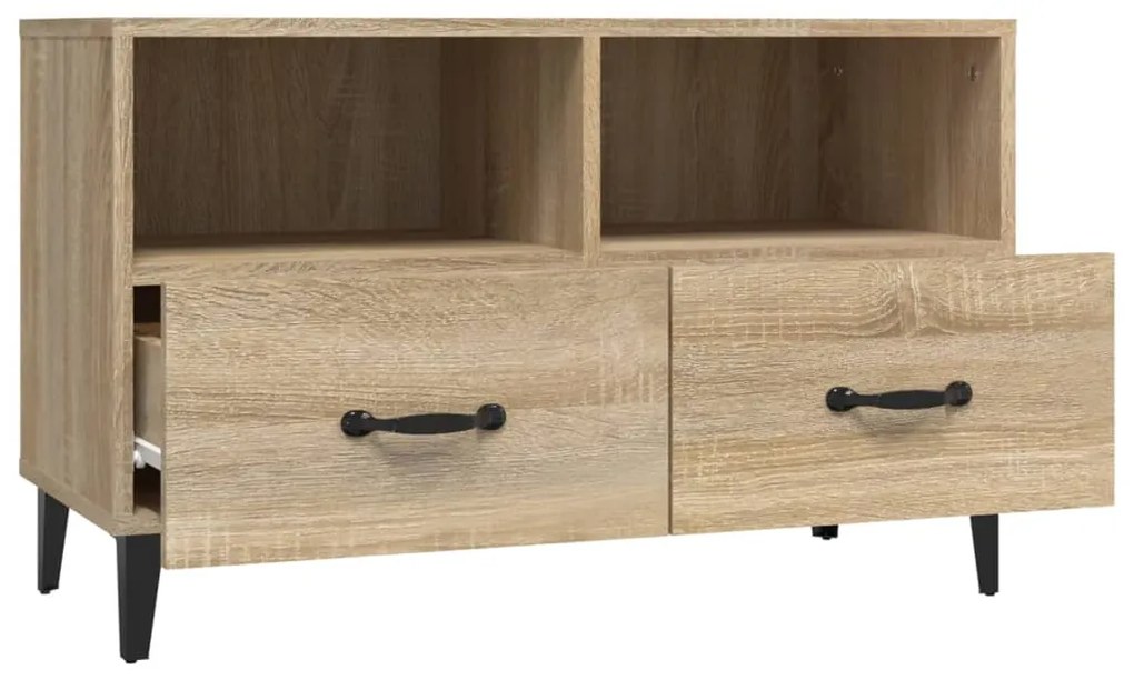 vidaXL Έπιπλο Τηλεόρασης Sonoma Δρυς 80x36x50 εκ. Επεξεργασμένο Ξύλο