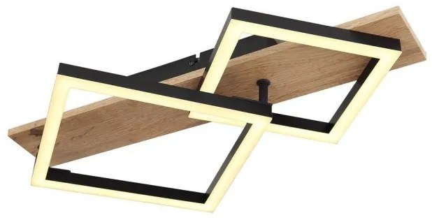 Πλαφονιέρα Φωτιστικό Οροφής LED 18W Μαύρο 1050Lm Beatrix 67294D1 Globo Lighting-67294D1-Μαύρο 67294D1