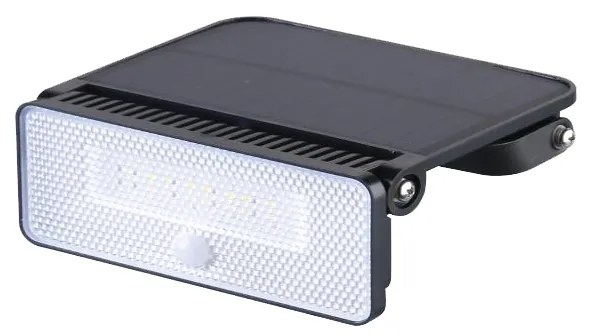 SOLAR SMD LED FLOOD LIGHT WITH SENSOR 12W 1600LM 4000K IP65 120° Ra80 stk - STORM1240