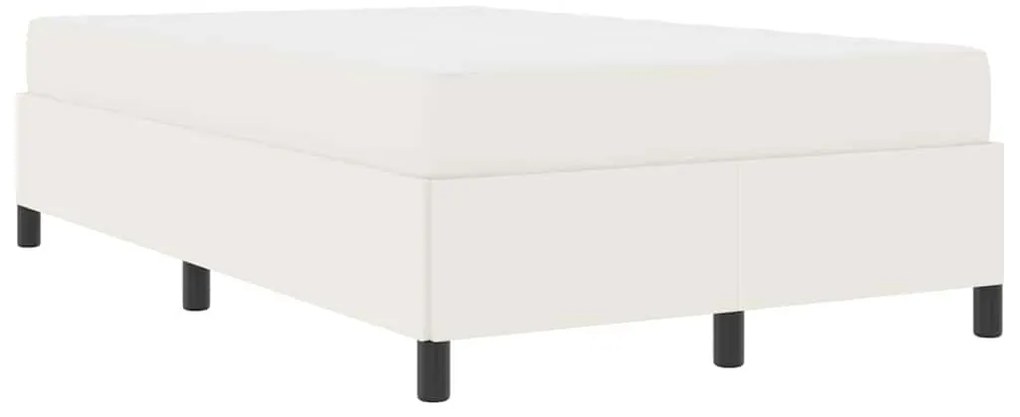vidaXL Σκελετός Κρεβατιού Κρεμ 120 x 200 cm Βελούδο